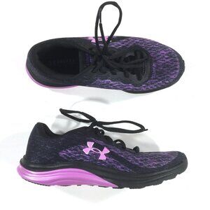 Under Armour Liquify Rebel Running Shoes Womens Size 10.5 Black Purple 3023022